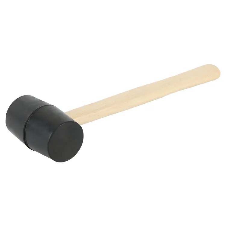Schlussverkauf SCHLUSS Gummimatte mit Holzgriff, schwarz, leicht und langlebig, doppelseitiger massiver Gummikopf