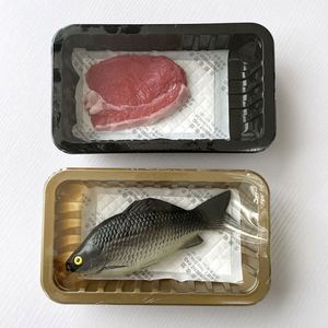 Tampons absorbants d'humidité de haute qualité blancs/noirs pour plateaux alimentaires, pour la conservation de la viande, emballage alimentaire bon marché, impression domestique - Product Image 1