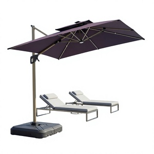 [Unique Market] Banco de Energía Solar USB de Último Diseño con Doble Tirador Diagonal, Soporte de Aleación de Aluminio Resistente para Patio de Hotel - Product Image 4