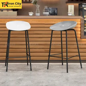 เก้าอี้บาร์สไตล์มินิมอลทันสมัยสำหรับใช้งานกลางแจ้งเก้าอี้สูงทันสมัยหรูหราสำหรับแผนกต้อนรับแคชเชียร์เคาน์เตอร์ห้องนั่งเล่นเคลื่อนที่ - Product Image 2