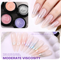 Gel à ongles Spider Private Label sans HEMA ni TPO, 8 couleurs, logo personnalisé, gel UV/LED, certifié CPSR