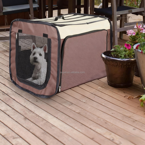 <span class=keywords><strong>Cage</strong></span> d'intérieur pour animaux de compagnie Pop-Up de style classique portable avec cadre en fil métallique robuste Caisses pour chiens et chats Chenil avec côtés extensibles - Product Image 5