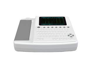 Equipo de análisis médico <span class=keywords><strong>Digital</strong></span> 12 derivaciones doce canales <span class=keywords><strong>ECG</strong></span> máquina Monitor <span class=keywords><strong>ECG</strong></span> dispositivo con precio bajo - Product Image 1