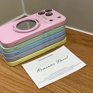 Funda Magnética de Lujo con Panel Trasero de Vidrio para iPhone 17 13 14 15 16 Pro Max con Protección de 360° °   Protector de Lente para Espejo con Soporte - Product Image 2