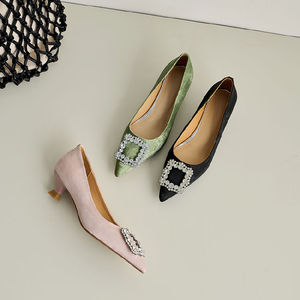 <span class=keywords><strong>Scarpe</strong></span> <span class=keywords><strong>Mary</strong></span> <span class=keywords><strong>Jane</strong></span> da Donna con <span class=keywords><strong>Tacco</strong></span> Sottile, Antiscivolo, Traspiranti, Punta Affusolata, Suola in TPR, Leggere e alla Moda - Product Image 3
