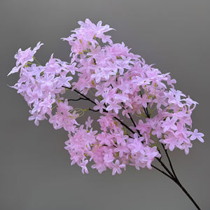 Лидер продаж, 1 метр искусственных сиреневых цветов, реалистичный на ощупь японский цветок вишни для свадебного украшения - Product Image 2