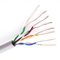 Kabel komunikasi jaringan tembaga telanjang Ethernet kabel LAN Cat5e kualitas tinggi