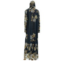 Robe de prière Jilbab une pièce, vêtements islamiques, Abaya à capuche, dubaï, turc, indonésie, Robe en dentelle