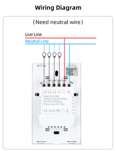 2023 US Apple Homekit WiFi interruptor inteligente tecla táctil Siri Control calendario 1/2/3/4 Gang interruptores de luz de pared - Product Image 6