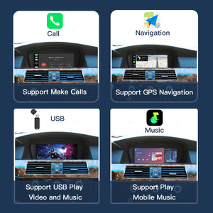 Android Auto Apple <span class=keywords><strong>CarPlay</strong></span> Inalámbrico para <span class=keywords><strong>BMW</strong></span> E60 E61 E70 <span class=keywords><strong>E87</strong></span> E90 E92, Soporte para Tablero, Pantalla Táctil HD, Sistema Linux - Product Image 6