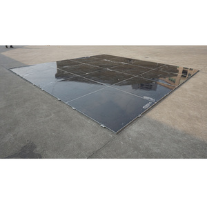Piso de baile portátil de madera negra de instalación rápida para fiestas - Product Image 3