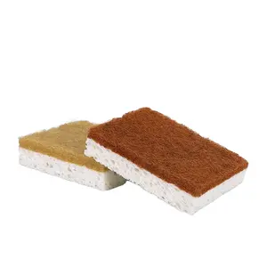 Masthome lavable 8 pièces carrelage luffa cuisine nettoyage dense <span class=keywords><strong>magique</strong></span> détail luffa éponge avec nettoyant pour chaussures éponge - Product Image 1