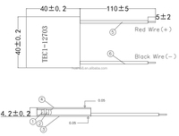 Module de refroidissement thermoélectrique TEC1-12703, climatiseur d'air personnalisé, générateur d'eau TEC 12703 12v Peltier