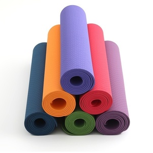 Wholesale Eco-Friendly TPE Fitness Yoga Mat Soft Feel Thick Customized Print Workout <strong>Stretching</strong> Yoga Mat - Product Image 4