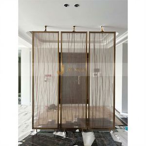 ANN2486 Premium Custom Modern Coated Stainless Steel <b>Screen</b> Partition for Hotel Office & Villa <b>Decoration</b> Project - Product Image 2