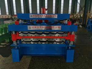 Màu kim loại tấm CuộN tráng men gốm ngói tạo thành máy cho thép lợp tráng men mái ngói máy - Product Image 4