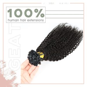 Extensions de cheveux naturels <span class=keywords><strong>u</strong></span>-tip bouclées — ali queen, Extensions capillaires non traités, vente en gros, usine - Product Image 4
