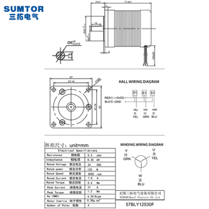 <span class=keywords><strong>24V</strong></span> 고속 3000RPM 브러시리스 BLDC 모터 - Product Image 2
