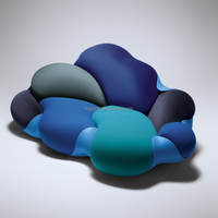 Nouveau design chaise en forme de nuage chaise de loisirs confortable salon chaise de canapé en tissu de mousse haute densité