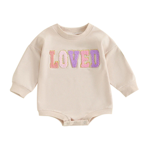 Offre Spéciale maman et moi <span class=keywords><strong>pull</strong></span> solide personnalisé boucle broderie <span class=keywords><strong>pull</strong></span> haut <span class=keywords><strong>famille</strong></span> correspondant <span class=keywords><strong>pull</strong></span> - Product Image 5