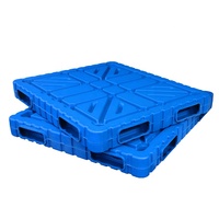 Palette en plastique réversible résistante pour le sac de sucre empilant le style simple face d'utilisation double face pour le stockage efficace