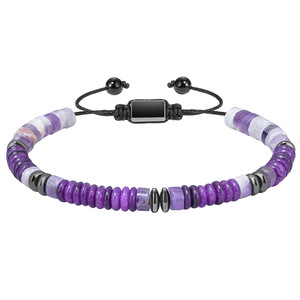 Men's <b>Beaded</b> Bracelet Multicolor <b>Stone</b> Geometric Design Gift Jewelry - Product Image 4