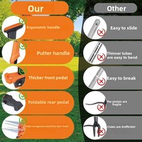 Outil de désherbage de jardin ; Désherbeur vertical manuel, durable, qui économise le travail, extracteur de racines et d'herbe