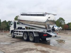 High-end stainless steel tank sewage <b>suction</b> truck for export. Mirror-polished tank, Sinotruk 6×4 chassis, 20m³ capacity. - Product Image 3