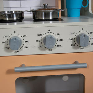 Nouvelle cuisine en bois pour enfants, style moderne, avec accessoires de cuisine pour les tout-petits - Product Image 6