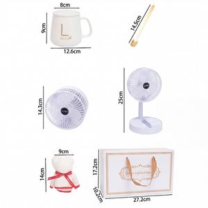 Wholesale Wedding Favor <b>Gift</b> Set Ceramic Mug Telescopic Fan and Bear Towel Set Customizable for Bridesmaid Guest Welcome <b>Gifts</b> - Product Image 3