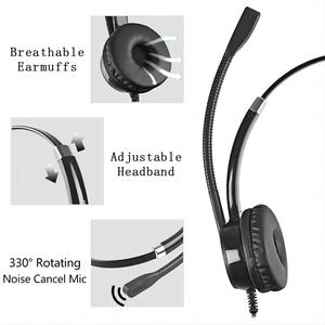 Auriculares estéreo de doble oído USB más vendidos con micrófono con cancelación de ruido Auriculares para portátiles para <span class=keywords><strong>Mac</strong></span> - Product Image 4