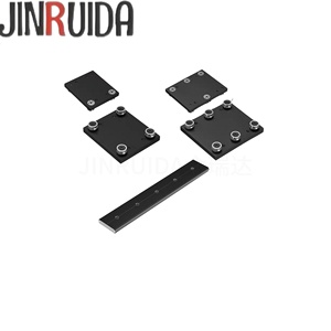 Rail de guidage linéaire externe à double axe en alliage d'aluminium JINRUIDA OSGR pour <span class=keywords><strong>tiroir</strong></span> dissimulé et armoire de présentation coulissante avec amortissement - Product Image 5