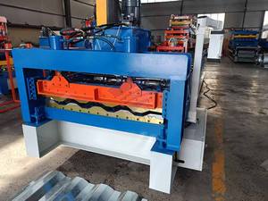 Machine de formage à rouleaux de pont métallique à commande automatique à grande vitesse / Machine de fabrication de dalles de sol en acier - Product Image 6