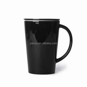 Custom Logo Porcelain Wholesale 400ML 13.5OZ <b>Tall</b> Ceramic <b>Mug</b> White Sublimation <b>Coffee</b> <b>Mug</b> with Handle - Product Image 3