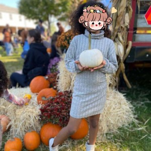 Conjunto de Ropa Casual para Niña, Estilo Boutique, Camiseta de Cuello Alto con Hombros Caídos, Vestido Tipo Camisola, Conjunto de 2 Piezas para Bebés - Product Image 2