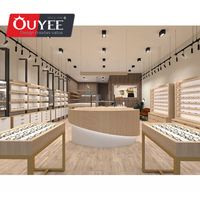Meubles pour magasin d'optique, présentoir à lunettes de soleil, décoration de centre commercial, bois MDF, verre trempé, OUYEE OY-OSD127, garantie 3 ans