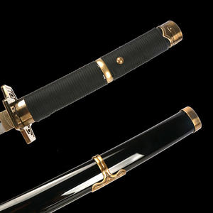 ดาบคาตานะโซโร่ 104 ซม./41 นิ้ว สำหรับคอสเพลย์ อนิเมะ อาวุธคอสเพลย์ เอนมะ ไวท์ นิได คิเท็ตสึ พร้อมที่วางดาบและเข็มขัด - Product Image 2