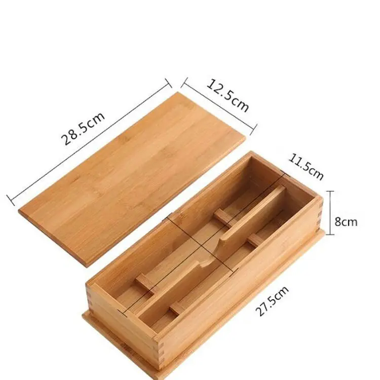 japanese style promotion gift bamboo cutlery box
