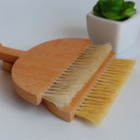 Ensemble de balai de bureau et de pelle à poussière, dessus de Table, Mini brosse pratique en bois, poêle à poussière Combo pour le balayage de la maison