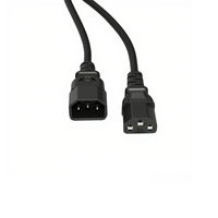 Cable de Alimentación Profesional IEC 60320 C13 a C14, 10A 250V CA, Cable de Extensión para Rack de Servidores y Equipos de Centro de Datos
