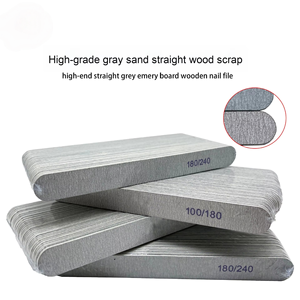 Lime à ongles double EVA de manucure professionnelle bande de frottement de polissage de haute qualité lime spéciale de placage de bois de sable gris lavable - Product Image 2