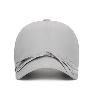 Women's Baseball Cap With Bow Tie Quick Drying Sun Protection Breathable Mesh Gray - Product Image 1