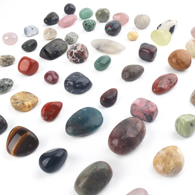 Pedras naturais de bolso, pedras de palmeira de bolso, cristal de cura, polido, quartzo rosa, obsidiano, aventurina, chakra, palmeiras naturais
