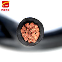 Cable de Soldadura Flexible de Alta Calidad, Aislado con Goma, con Conductor de Cobre Estándar de 1/0 2/0 3/0 4/0 AWG