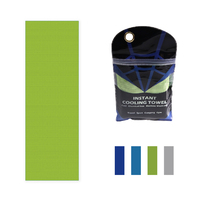 Serviette de refroidissement instantané durable utilitaire pour l'entraînement physique ultra mince compacte adaptée au camping randonnée serviette en microfibre