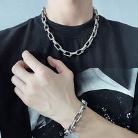 Bracelet en acier inoxydable plaqué or avec chaîne de style hip-hop punk et zircon pour homme, cadeau, vente en gros, bijoux anti-ternissement