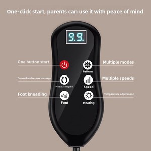 Masajeador de pies Shiatsu con vibración, circulación sanguínea, fisioterapia infrarroja y calor para pies, piernas y pantorrillas. - Product Image 3