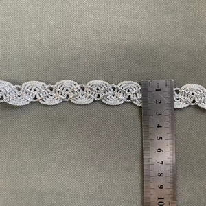 Zsy handmade chất liệu phụ kiện bán buôn vàng ren <span class=keywords><strong>sequin</strong></span> vòng tròn ren dệt TRIM - Product Image 3