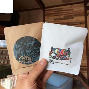 Tùy chỉnh side-con dấu sinh thái thân thiện Ziplock phân hủy sinh học Túi Nắp kéo Ba bên con dấu Dây Kéo Túi giấy Kraft - Product Image 3