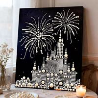 Kit de Peinture Diamant DIY Rose Bleue en Gros d'Usine, Toile Texturée, Mosaïque de Perles 3D, Décoration Murale, Personnalisation OEM